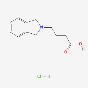 molecular formula C12H16ClNO2 B3088433 4-(1,3-Dihydro-isoindol-2-yl)-butyric acid hydrochloride CAS No. 1185298-64-9