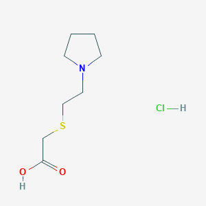 [(2-Pyrrolidin-1-ylethyl)thio]acetic acid hydrochloride