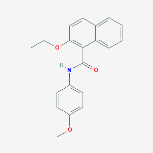 molecular formula C20H19NO3 B308851 2-ethoxy-N-(4-methoxyphenyl)-1-naphthamide 