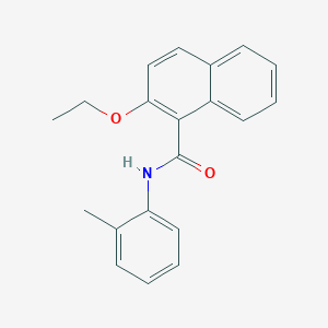 molecular formula C20H19NO2 B308853 2-ethoxy-N-(2-methylphenyl)-1-naphthamide 