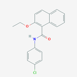 molecular formula C19H16ClNO2 B308855 N-(4-chlorophenyl)-2-ethoxy-1-naphthamide 