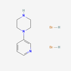 molecular formula C9H15Br2N3 B3088569 1-(Pyridin-3-YL)piperazine dihydrobromide CAS No. 1185369-72-5