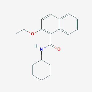 molecular formula C19H23NO2 B308857 N-cyclohexyl-2-ethoxy-1-naphthamide 