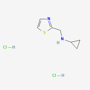 N-(1,3-thiazol-2-ylmethyl)cyclopropanamine dihydrochloride