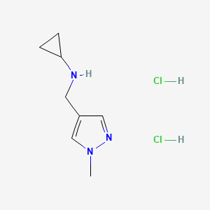 N-[(1-Methyl-1H-pyrazol-4-yl)methyl]cyclopropanamine dihydrochloride