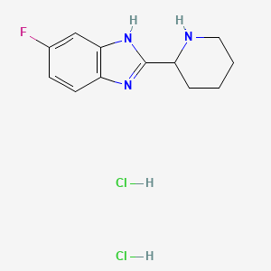 5-Fluoro-2-(2-piperidinyl)-1h-benzimidazole dihydrochloride