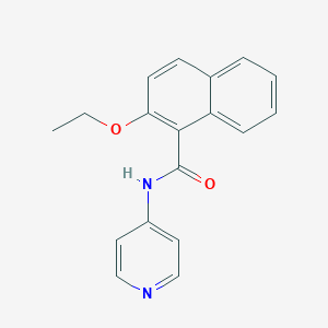 molecular formula C18H16N2O2 B308866 2-ethoxy-N-(4-pyridinyl)-1-naphthamide 