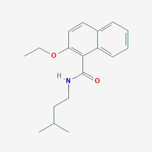 molecular formula C18H23NO2 B308869 2-ethoxy-N-isopentyl-1-naphthamide 