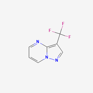 molecular formula C7H4F3N3 B3088709 3-(Trifluoromethyl)pyrazolo[1,5-a]pyrimidine CAS No. 1186194-67-1