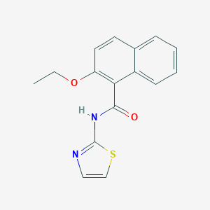 molecular formula C16H14N2O2S B308873 2-ethoxy-N-(1,3-thiazol-2-yl)-1-naphthamide 