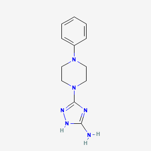 5-(4-phenylpiperazino)-1H-1,2,4-triazol-3-ylamine