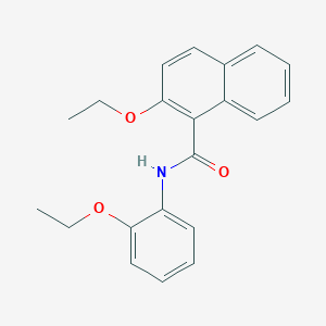 molecular formula C21H21NO3 B308880 2-ethoxy-N-(2-ethoxyphenyl)-1-naphthamide 