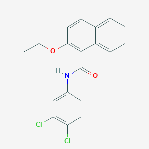 molecular formula C19H15Cl2NO2 B308881 N-(3,4-dichlorophenyl)-2-ethoxy-1-naphthamide 