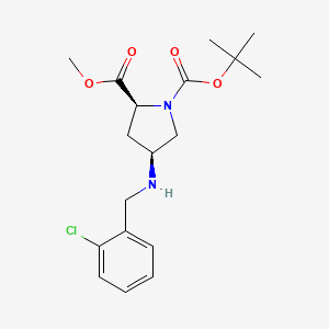 1-Tert-butyl 2-methyl (2S,4S)-4-[(2-chlorobenzyl)-amino]pyrrolidine-1,2-dicarboxylate