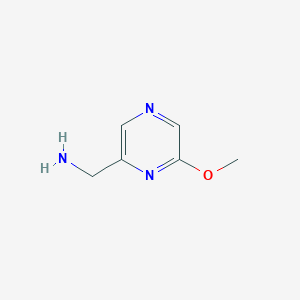 molecular formula C6H9N3O B3088843 (6-甲氧基吡嗪-2-基)甲胺 CAS No. 1187221-99-3