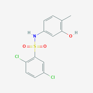 2,5-dichloro-N-(3-hydroxy-4-methylphenyl)benzenesulfonamide