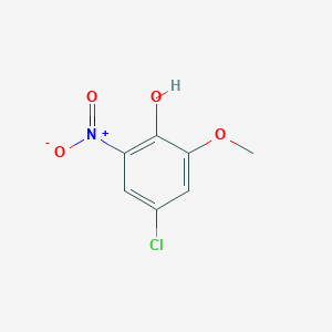 molecular formula C7H6ClNO4 B3088850 4-Chloro-2-methoxy-6-nitrophenol CAS No. 118724-89-3