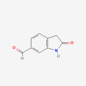 molecular formula C9H7NO2 B3088856 2-Oxoindoline-6-carbaldehyde CAS No. 1187243-15-7