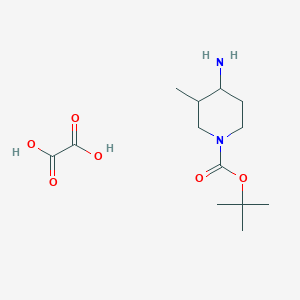 molecular formula C13H24N2O6 B3088885 tert-Butyl 4-amino-3-methylpiperidine-1-carboxylate oxalate CAS No. 1187928-30-8
