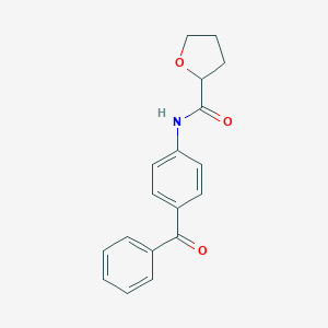 molecular formula C18H17NO3 B308890 N-(4-benzoylphenyl)tetrahydro-2-furancarboxamide 