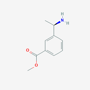 molecular formula C10H13NO2 B3088927 (R)-3-(1-Amino-ethyl)-benzoic acid methyl ester CAS No. 1187930-21-7
