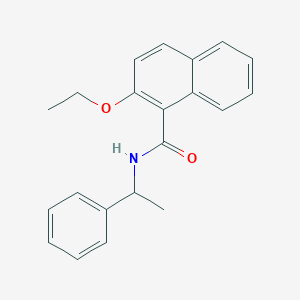 molecular formula C21H21NO2 B308893 2-ethoxy-N-(1-phenylethyl)-1-naphthamide 