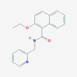molecular formula C19H18N2O2 B308896 2-ethoxy-N-(2-pyridinylmethyl)-1-naphthamide 