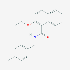 molecular formula C21H21NO2 B308898 2-ethoxy-N-(4-methylbenzyl)-1-naphthamide 