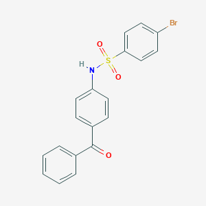 molecular formula C19H14BrNO3S B308901 N-(4-benzoylphenyl)-4-bromobenzenesulfonamide 