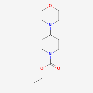 molecular formula C12H22N2O3 B3089016 Ethyl 4-(morpholin-4-yl)piperidine-1-carboxylate CAS No. 1188331-39-6
