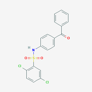 molecular formula C19H13Cl2NO3S B308902 N-(4-benzoylphenyl)-2,5-dichlorobenzenesulfonamide 