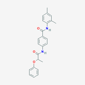 molecular formula C24H24N2O3 B308903 N-(2,4-dimethylphenyl)-4-[(2-phenoxypropanoyl)amino]benzamide 