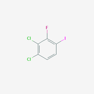 molecular formula C6H2Cl2FI B3089038 1,2-Dichloro-3-fluoro-4-iodobenzene CAS No. 1188535-58-1