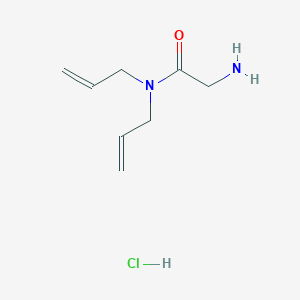 molecular formula C8H15ClN2O B3089052 N,N-Diallyl-2-aminoacetamide hydrochloride CAS No. 118870-91-0