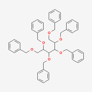 molecular formula C48H50O6 B3089060 1,2,3,4,5,6-Hexabenzyloxy-hexane CAS No. 118895-86-6
