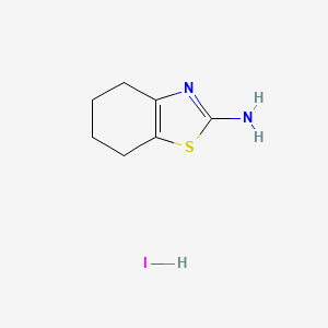 molecular formula C7H11IN2S B3089064 4,5,6,7-Tetrahydro-1,3-benzothiazol-2-amine hydroiodide CAS No. 118926-63-9