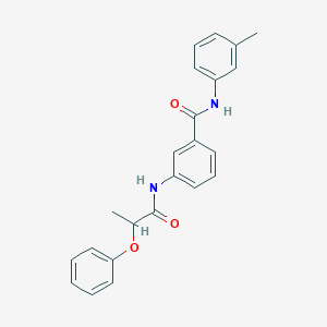 molecular formula C23H22N2O3 B308912 N-(3-methylphenyl)-3-[(2-phenoxypropanoyl)amino]benzamide 