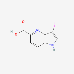 3-iodo-1H-pyrrolo[3,2-b]pyridine-5-carboxylic acid