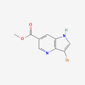 molecular formula C9H7BrN2O2 B3089184 methyl 3-bromo-1H-pyrrolo[3,2-b]pyridine-6-carboxylate CAS No. 1190312-64-1