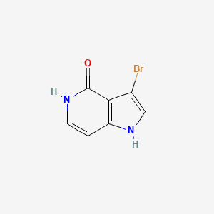 molecular formula C7H5BrN2O B3089195 3-Bromo-1H-pyrrolo[3,2-c]pyridin-4-ol CAS No. 1190314-43-2