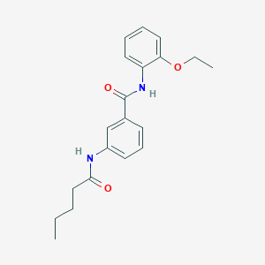 molecular formula C20H24N2O3 B308920 N-(2-ethoxyphenyl)-3-(pentanoylamino)benzamide 