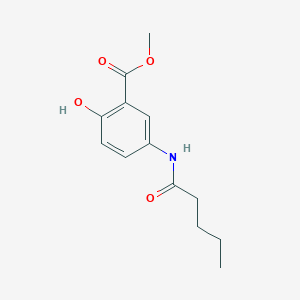 molecular formula C13H17NO4 B308921 Methyl 2-hydroxy-5-(pentanoylamino)benzoate 