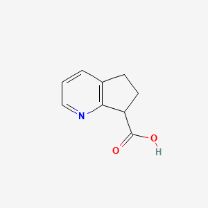 molecular formula C9H9NO2 B3089222 6,7-二氢-5H-环戊[b]吡啶-7-羧酸 CAS No. 1190392-48-3