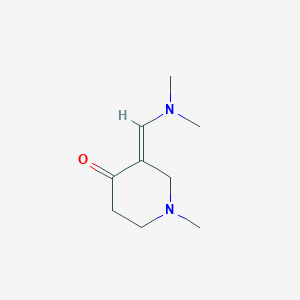 molecular formula C9H16N2O B3089240 3-Dimethylaminomethylene-1-methyl-piperidin-4-one CAS No. 1190440-67-5