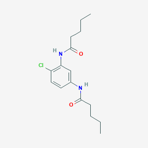 N-[2-chloro-5-(pentanoylamino)phenyl]pentanamide