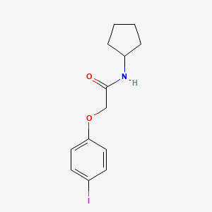 molecular formula C13H16INO2 B3089254 N-环戊基-2-(4-碘苯氧基)乙酰胺 CAS No. 1190536-04-9