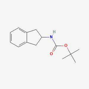 molecular formula C14H19NO2 B3089272 tert-butyl (2,3-dihydro-1H-inden-2-yl)carbamate CAS No. 1190890-29-9