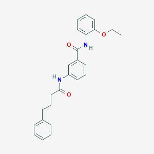 molecular formula C25H26N2O3 B308931 N-(2-ethoxyphenyl)-3-[(4-phenylbutanoyl)amino]benzamide 