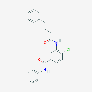 molecular formula C23H21ClN2O2 B308933 4-chloro-N-phenyl-3-[(4-phenylbutanoyl)amino]benzamide 