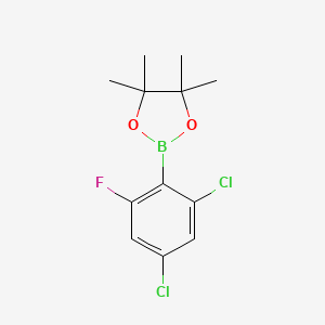 2-(2,4-Dichloro-6-fluorophenyl)-4,4,5,5-tetramethyl-1,3,2-dioxaborolane